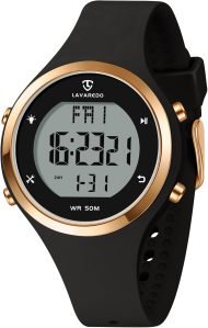 Digital Watch Womens Outdoor Sport with Alarm/Calendar/Stopwatch/Chronograph/Back Light, Gifts for Women