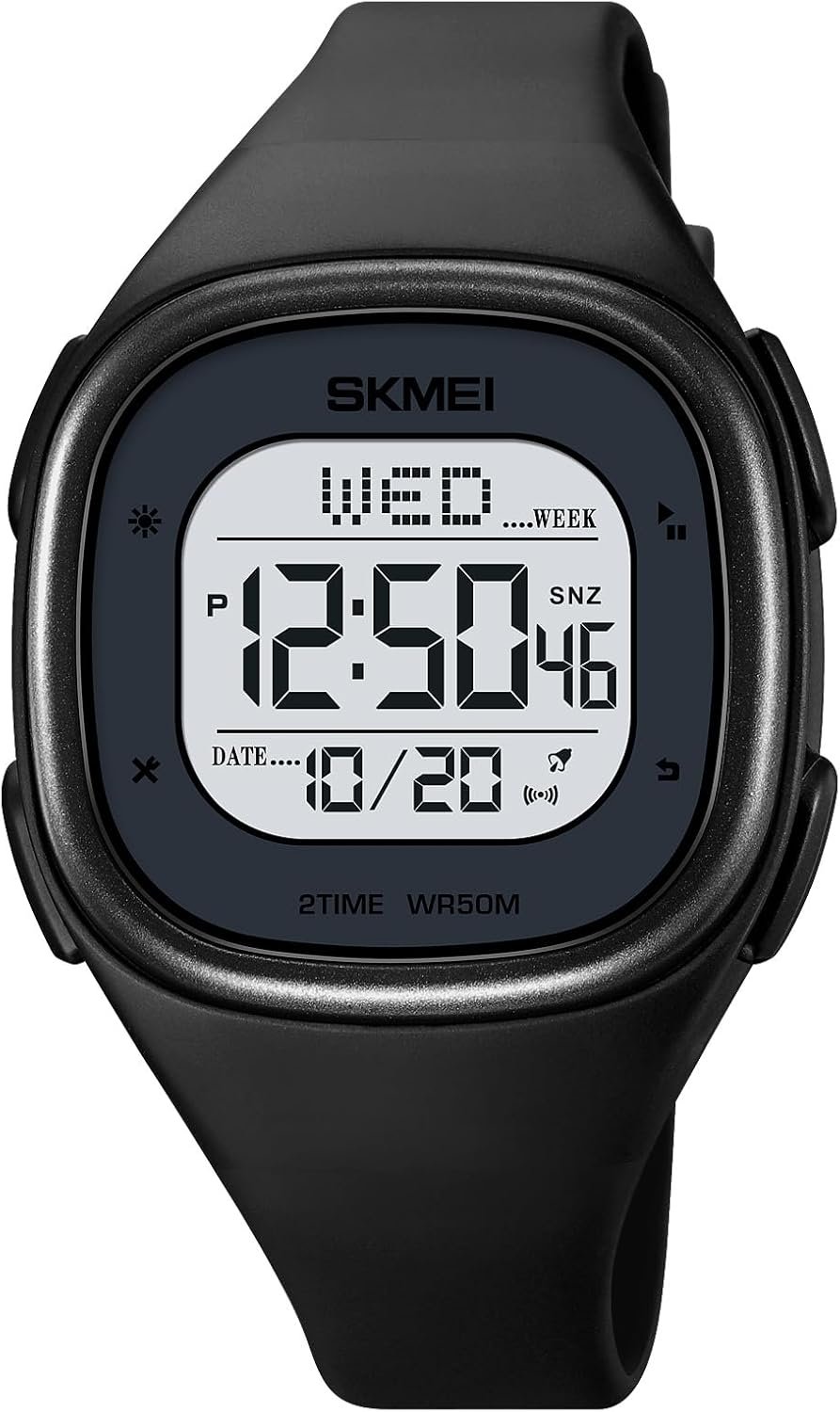 Fashion Multifunction Digital Outdoor Sport Wrist Watches for Women Waterproof Alarm Watches