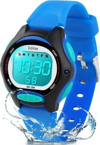 Edillas Kids Watches Digital Girls Boys,7 Colors Waterproof Wrist Watches for Child Sport Outdoor Multifunctional with Stopwatch/Alarm Watch Ages 4-12