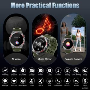 Smart Watch, 1.52-Inch Touch Screen  Smartwatch with Text and Call, Heart Rate and Activity Trackers - Image 6