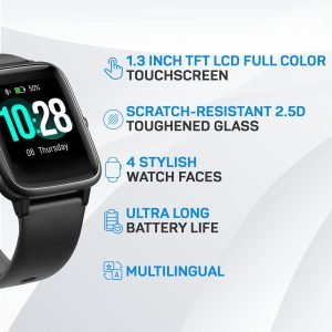 Smart Watch Heart Rate Sleep Monitor Waterproof Activity Fitness - Image 2