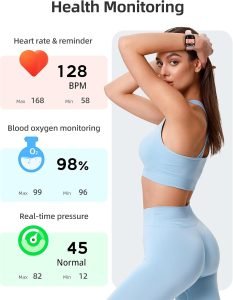 Smart Watch HD Screen Watches for Women, Waterproof Fitness Tracker Watch with Heart Rate Sleep Monitor, - Image 4