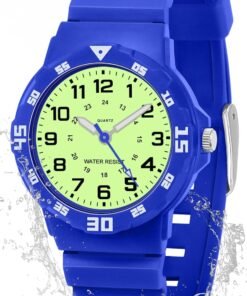Waterproof Watch for Women 24 Hour Time Dial
