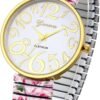 Women’s Easy Reader Watch: Printed Super Large Clear Number Stretch Wrist Watch Elastic Strap Watches for Women Waterproof Ladies Wristwatch